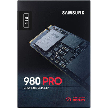 SAMSUNG 980 PRO 1TB PCIe NVMe Gen4 Internal Gaming SSD M.2 (MZ-V8P1T0B)