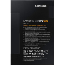 SAMSUNG 870 QVO 2.5 Inches MZ-77Q4T0BW, 4 TB, SAMSUNG latest 2nd Gen. QLC SSD