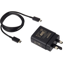 SAMSUNG Travel Adapter (25W) USB Type C-Cable,Black - EP-TA800XBEGAE