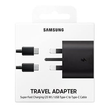 SAMSUNG Travel Adapter (25W) USB Type C-Cable,Black - EP-TA800XBEGAE