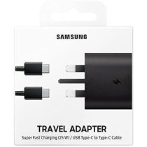 SAMSUNG Travel Adapter (25W) USB Type C-Cable,Black - EP-TA800XBEGAE