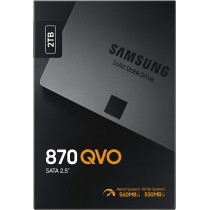 SAMSUNG 870 QVO 2TB SATA 2,5 Zoll Internes Solid State Drive (SSD) (MZ-77Q2T0BW)