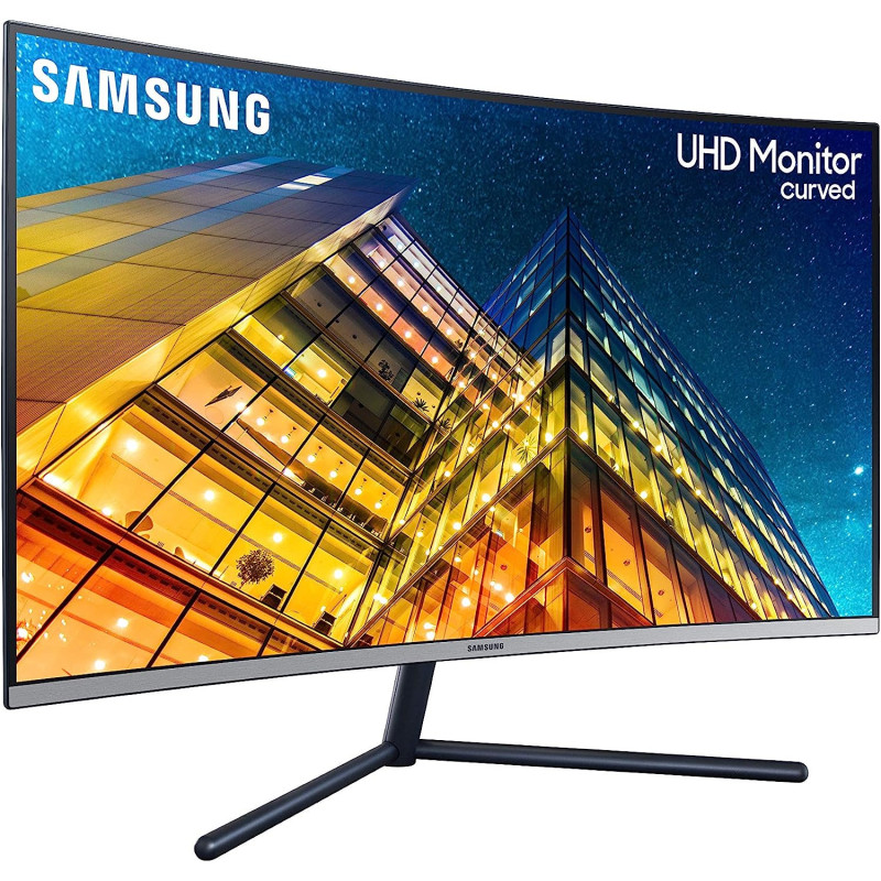 SAMSUNG U32R590 32Inch Curved UHD 4K Monitor 3840x2160 HDMI, Dport, Dark Blue Grey