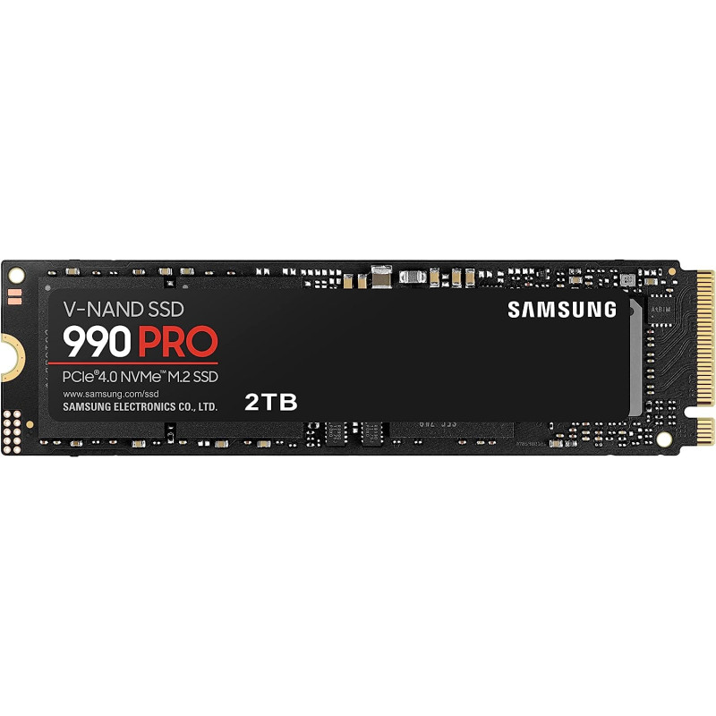 SAMSUNG 990 PRO Series - 2TB PCIe Gen4. X4 NVMe 2.0c - M.2 Internal SSD (MZ-V9P2T0B/AM)