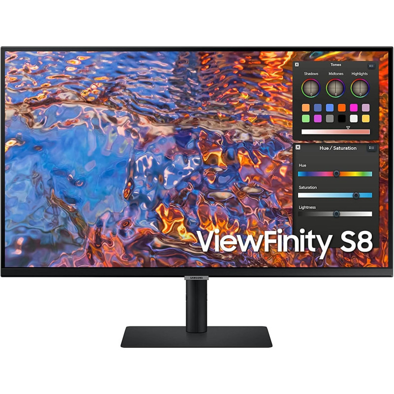 SAMSUNG ViewFinity 32 Inch IPS 4K UHD Monitor with USB type-C,Display Port,HDMI,RJ-45,Height adjustable -LS32B800PXMXUE