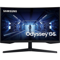 SAMSUNG 27-Inch G5 Odyssey Gaming Monitor With 1000R Curved Screen,Qhd,144Hz,1Ms,Freesync Premium,Black-Lc27G55Tqwmxue