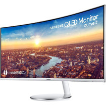 SAMSUNG 86,4cm/34'' (3440x1440) C34J791WTR Curved Monitor 21:9 4ms 2x Thunderbolt HDMI DisplayPort VESA Speaker WQHD Grey/White