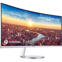 SAMSUNG 86,4cm/34'' (3440x1440) C34J791WTR Curved Monitor 21:9 4ms 2x Thunderbolt HDMI DisplayPort VESA Speaker WQHD Grey/White