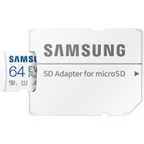 SAMSUNG EVO Plus 64 GB microSDXC UHS-I U1 130MB/s Full HD & 4K UHD Memory Card with Adapter (MB-MC64KA)