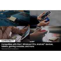 SAMSUNG T7 Shield 1TB SSD, Blue, MU-PE1T0R/AM, T7 Shield SSD