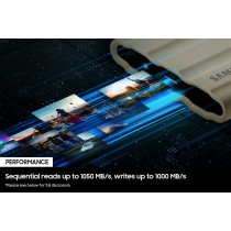 SAMSUNG T7 Shield 1TB SSD, Blue, MU-PE1T0R/AM, T7 Shield SSD
