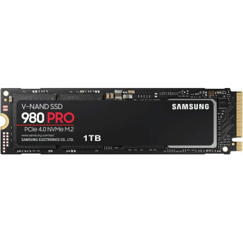 SAMSUNG 980 PRO 1TB PCIe 4.0 NVME M.2 SSD MZ V8P1T0BW, Black