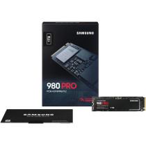 SAMSUNG 980 PRO 1TB PCIe 4.0 NVME M.2 SSD MZ V8P1T0BW, Black