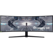 Samsung 49 Inch Odyssey G9 Gaming Monitor 1000R Curved Screen QLED Dual QHD Display 240Hz NVIDIA G-SYNC and FreeSync Premium Pro LC49G95TSSNXZA Black
