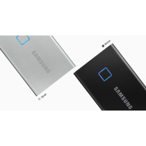 SAMSUNG MU-PC1T0K/WW Portable SSD T7 TOUCH USB 3.2 With Fingerprint And Password Security - 1TB, Black