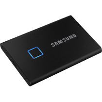 SAMSUNG MU-PC1T0K/WW Portable SSD T7 TOUCH USB 3.2 With Fingerprint And Password Security - 1TB, Black