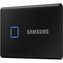 SAMSUNG MU-PC1T0K/WW Portable SSD T7 TOUCH USB 3.2 With Fingerprint And Password Security - 1TB, Black