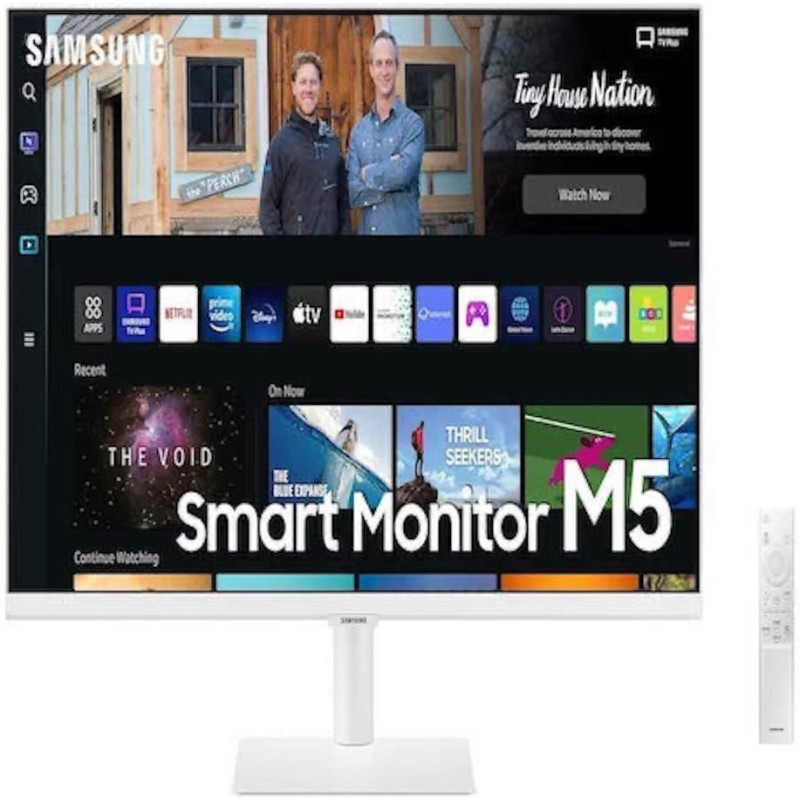 SAMSUNG LS27BM501EUXXU - 27 Inches Full HD Smart Monitor Smart Hub For TV Streaming And Catch Up Apps - White