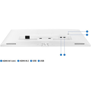 SAMSUNG LS27BM501EUXXU - 27 Inches Full HD Smart Monitor Smart Hub For TV Streaming And Catch Up Apps - White