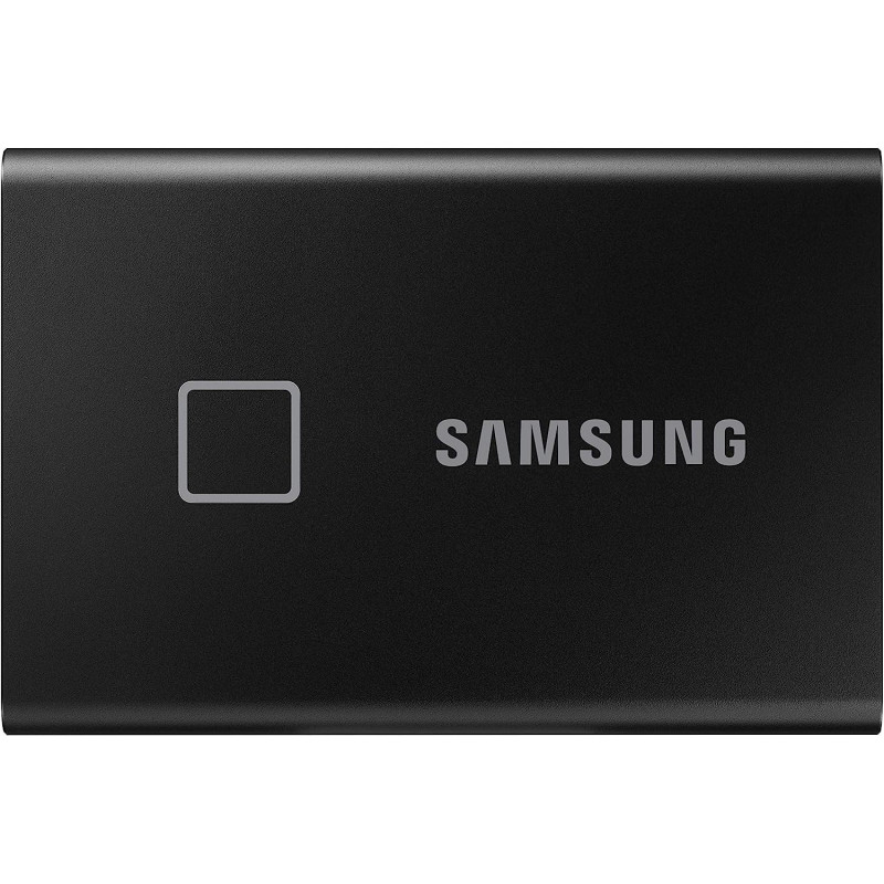 SAMSUNG T7 Touch Portable SSD - 2 TB - USB 3.2 Gen.2 External SSD Metallic Black (MU-PC2T0K/WW)