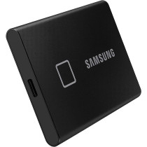 SAMSUNG T7 Touch Portable SSD - 2 TB - USB 3.2 Gen.2 External SSD Metallic Black (MU-PC2T0K/WW)