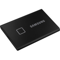 SAMSUNG T7 Touch Portable SSD - 2 TB - USB 3.2 Gen.2 External SSD Metallic Black (MU-PC2T0K/WW)