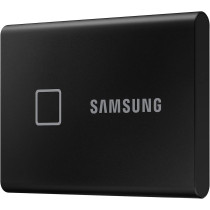 SAMSUNG T7 Touch Portable SSD - 2 TB - USB 3.2 Gen.2 External SSD Metallic Black (MU-PC2T0K/WW)