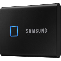 SAMSUNG T7 Touch Portable SSD - 2 TB - USB 3.2 Gen.2 External SSD Metallic Black (MU-PC2T0K/WW)