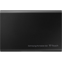 SAMSUNG T7 Touch Portable SSD - 2 TB - USB 3.2 Gen.2 External SSD Metallic Black (MU-PC2T0K/WW)