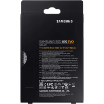 SAMSUNG SSD 870 EVO, 1 TB, Form Factor 2.5 Inch, Intelligent Turbo Write, Magician 6 Software, Black