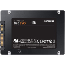 SAMSUNG SSD 870 EVO, 1 TB, Form Factor 2.5 Inch, Intelligent Turbo Write, Magician 6 Software, Black