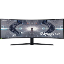 Samsung Odyssey G9 Curved Gaming Monitor, 49 Inch, 240hz, 1000R, 1ms, 1440p, Black & White