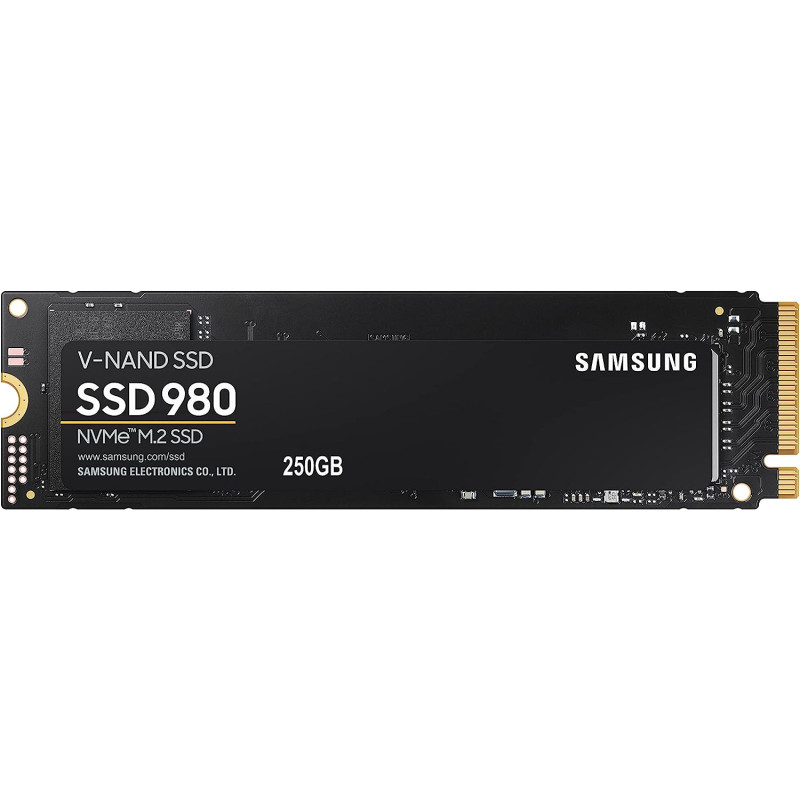 SAMSUNG 980 250 GB PCIe 3.0 (bis zu 2.900 MB/s) NVMe M.2 Internes Solid State Drive (SSD) (MZ-V8V250BW)