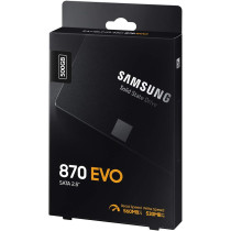 SAMSUNG SSD 870 EVO, 500 GB, Form Factor 2.5 Inch , Intelligent Turbo Write, Magician 6 Software, Black