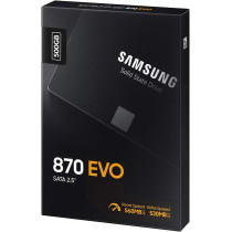 SAMSUNG SSD 870 EVO, 500 GB, Form Factor 2.5 Inch , Intelligent Turbo Write, Magician 6 Software, Black