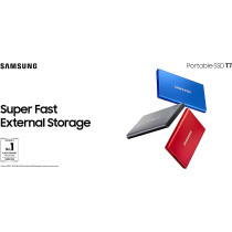 SAMSUNG T7 Portable SSD Mettallic Red 1 TB
