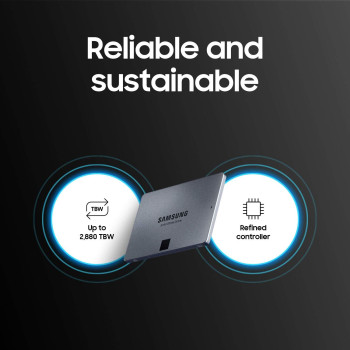 SAMSUNG 870 QVO 2TB 2.5 Inches MZ-77Q2T0B/AM