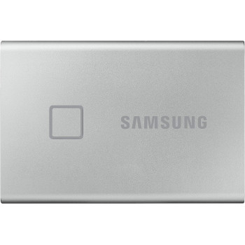 SAMSUNG T7 Touch Portable SSD - 1 TB - USB 3.2 Gen.2 External SSD Metallic Silver (MU-PC1T0S/WW)