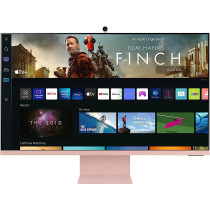 SAMSUNG M8 32 Inch 4K UHD Flat Monitor Smart TV with Max 60Hz Refresh Rate(SunSet Pink)