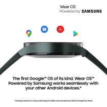 SAMSUNG Galaxy Watch 4 Smart Watch, Health Monitoring, Fitness Tracker, Long Lasting Battery, Bluetooth, 44mm, Black (UK Version)