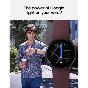 Samsung Galaxy Watch 4 44mm Smartwatch with ECG Monitor Tracker, GPS Fall Detection, Bluetooth, US Version, Black