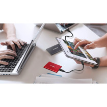 SAMSUNG T7 500GB Up to 1,050MB/s USB 3.2 Gen 2 (10Gbps, Type-C) External Solid State Drive (Portable SSD) Grey(MU-PC500T)