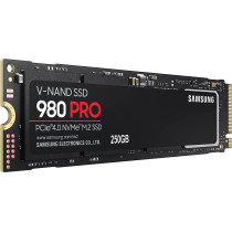 SAMSUNG 980 PRO 250 GB PCIe 4.0 bis zu 6.400 MB/s NVMe M.2 2280 Internes Solid State Drive SSD MZ V8P250BW, Black