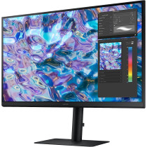 SAMSUNG S61B Series 27-Inch QHD (2560x1440) Computer Monitor, 75Hz, HDMI, IPS Panel, DisplayPort, FreeSync, Height Adjustable Stand (LS27B610EQNXZA), Black