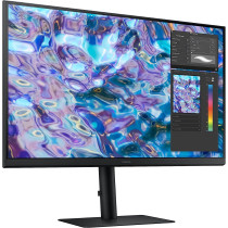 SAMSUNG S61B Series 27-Inch QHD (2560x1440) Computer Monitor, 75Hz, HDMI, IPS Panel, DisplayPort, FreeSync, Height Adjustable Stand (LS27B610EQNXZA), Black