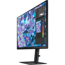 SAMSUNG S61B Series 27-Inch QHD (2560x1440) Computer Monitor, 75Hz, HDMI, IPS Panel, DisplayPort, FreeSync, Height Adjustable Stand (LS27B610EQNXZA), Black