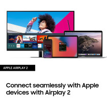 SAMSUNG M5 Series 32-Inch FHD 1080p Smart Monitor & Streaming TV (Tuner-Free), Netflix, HBO, Prime Video, & More, Apple Airplay, Bluetooth, Built-in Speakers, Remote Included (LS32AM500NNXZA)