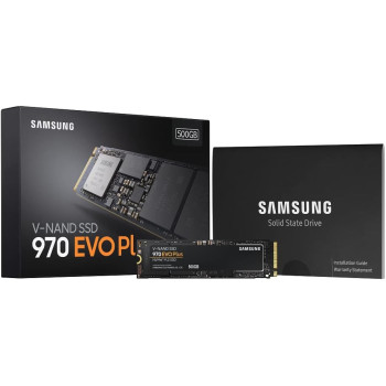 SAMSUNG 970 EVO Plus Series 500GB PCIe NVMe M.2 Internal SSD MZ V7S500B/AM Black, MZ-V7S500B/AM