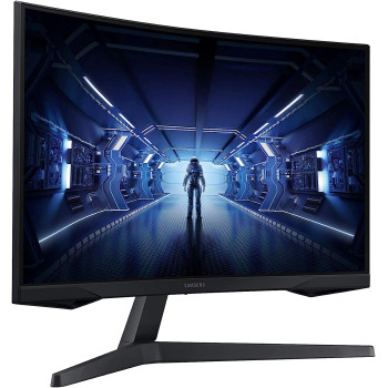 SAMSUNG Odyssey LC32G55TQWUXEN 32 Inches G55 1000R Curved Gaming Monitor - 144Hz, 1ms, 1440p QHD, Freesync Premium, HDR10, HDMI, 1 x Displayport,Black