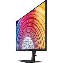 Samsung S60A Series 27 Inch WQHD 2560x1440 Computer Monitor 75Hz IPS Panel HDMI HDR10 1 Billion Colours Height Adjustable Stand TUV Certified Intelligent Eye Care LS27A600NWNXGO Black